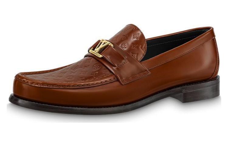 Louis Vuitton Major Loafers 'Patent Brown Monogram' 1AAMZU