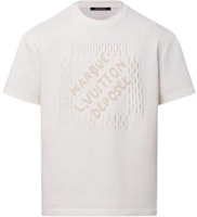 Louis Vuitton Men’s Pearl Embroidered Logo Crewneck T-Shirt in Cream White. 1AFV77 Louis Vuitton Men’s Pearl Embroidered Logo Crewneck T-Shirt in Cream White. 1AFV77