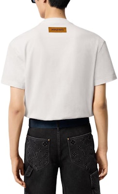 ルイ・ヴィトン メンズ パール刺繍ロゴ クルーネックTシャツ クリームホワイト. 1AFV77 Details for ルイ・ヴィトン メンズ パール刺繍ロゴ クルーネックTシャツ クリームホワイト. 1AFV77