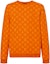 Buy Suéter Louis Vuitton Hombre Naranja Logo Tejido Cuello Redondo. 1A5CPG