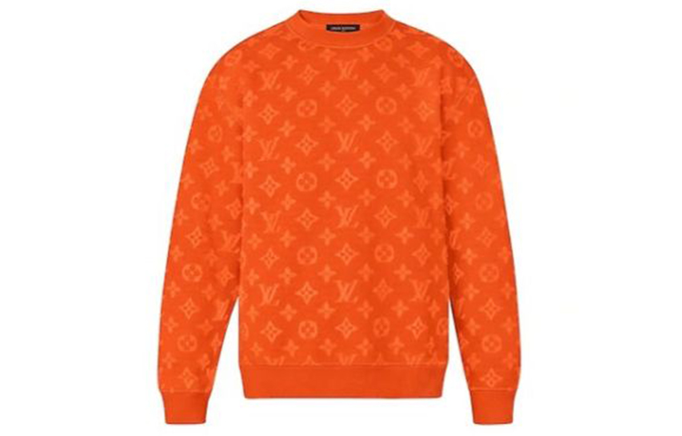 Order Suéter Louis Vuitton Hombre Naranja Logo Tejido Cuello Redondo. 1A5CPG