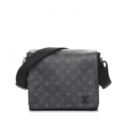Louis Vuitton Messenger District Monogram Eclipse PM Noir Black