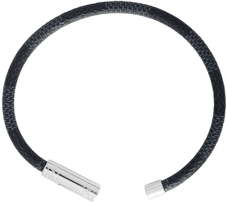 Pulsera LOUIS VUITTON Logo Metálico de Lona Negro/Gris M6299 Purchase Pulsera LOUIS VUITTON Logo Metálico de Lona Negro/Gris M6299