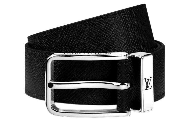 Louis Vuitton Metal Logo Leather Belt for Men - 3.5cm Wide Strap M0000 圖 3