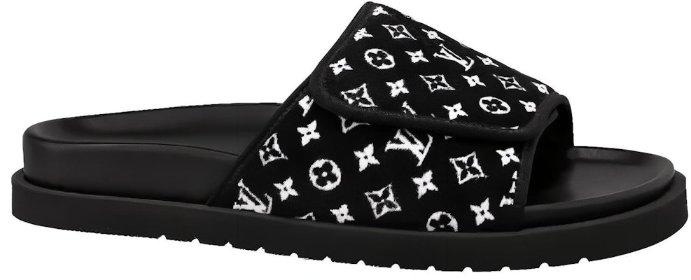 루이비통 마이애미 블랙 매직 슬라이드 (or shortened: LV 마이애미 블랙 슬라이드) 1ABFTR Order 루이비통 마이애미 블랙 매직 슬라이드 (or shortened: LV 마이애미 블랙 슬라이드) 1ABFTR