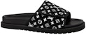 Louis Vuitton Miami 'Black Magic Tape Slide' Sandal Hitam 1ABFTR
