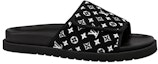 Order Louis Vuitton Miami 'Black Magic Tape Slide' Sandal Hitam 1ABFTR
