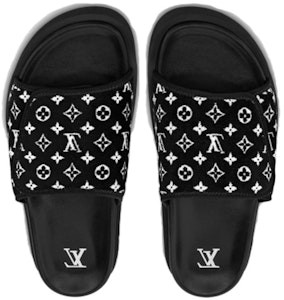 Louis Vuitton Miami 'Black Magic Tape Slide' Sandal Hitam 1ABFTR Shop Louis Vuitton Miami 'Black Magic Tape Slide' Sandal Hitam 1ABFTR
