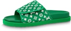 Buy Louis Vuitton Miami 'Sandal Hijau dengan Velcro Rata' 1ABNU9
