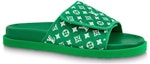 Order Louis Vuitton Miami 'Sandal Hijau dengan Velcro Rata' 1ABNU9