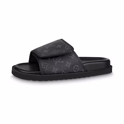 LV Miami 'Magic Tape Black' Slides