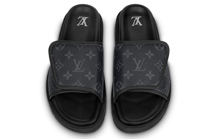 Lookbook Sandal Louis Vuitton Miami 'Magic Tape Hitam' 1A9Z60