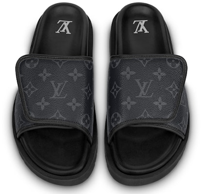 Louis Vuitton Miami 'Magic Tape Hitam' Selipar 1A9Z60 Lookbook Louis Vuitton Miami 'Magic Tape Hitam' Selipar 1A9Z60
