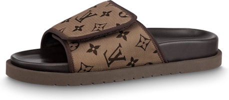Louis Vuitton Miami 'Magic Tape Flat Fashion Sandal Chestnut' 1ABMZ8 Louis Vuitton Miami 'Magic Tape Flat Fashion Sandal Chestnut' 1ABMZ8