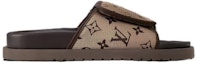 Order Louis Vuitton Miami 'Magic Tape Flat Sandal Fesyen Coklat Gelap' 1ABMZ8