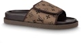 Lookbook Louis Vuitton Miami 'Magic Tape Flat Sandal Fesyen Coklat Gelap' 1ABMZ8