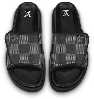 Louis Vuitton Miami Kulit 'Velcro Comfort Slip-on' Fesyen Slide 'Hitam Kelabu' 1AANB7 Order Louis Vuitton Miami Kulit 'Velcro Comfort Slip-on' Fesyen Slide 'Hitam Kelabu' 1AANB7