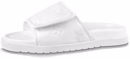 Louis Vuitton Miami Leather 'White Velcro Flat' 1AA7RF Louis Vuitton Miami Leather 'White Velcro Flat' 1AA7RF
