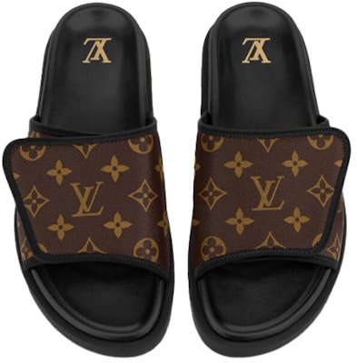Louis Vuitton Miami Mules 'Coklat Velcro' 1A8YG9 Lookbook Louis Vuitton Miami Mules 'Coklat Velcro' 1A8YG9