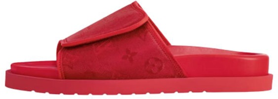 Louis Vuitton Miami Slide 'Red Leather' 1AC5QH Louis Vuitton Miami Slide 'Red Leather' 1AC5QH