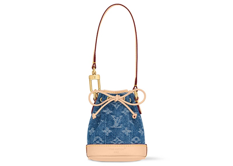 Buy Louis Vuitton Micro Noe Charm Bolso Monograma Denim Azul