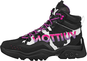 Louis Vuitton Millenium High-Top Sneaker 'Black Purple' 1A995B Louis Vuitton Millenium High-Top Sneaker 'Black Purple' 1A995B