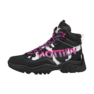 LV Millenium High-Top Sneaker 'Black Purple'