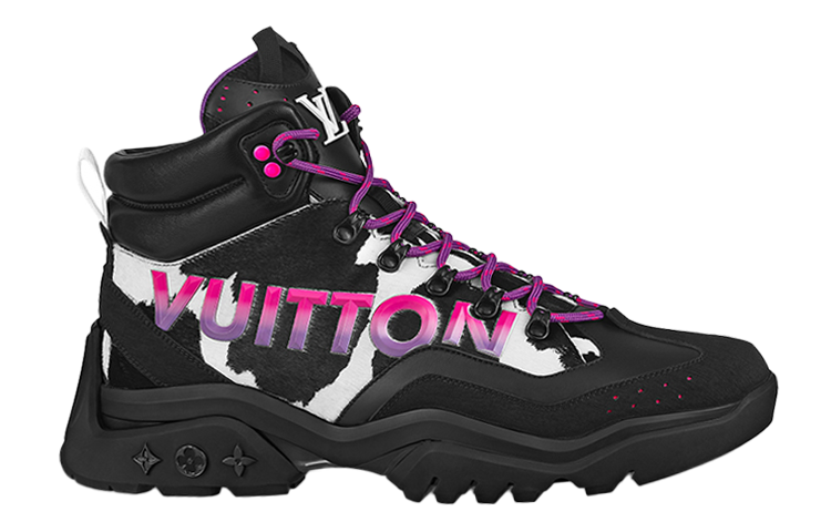 Order Louis Vuitton Millennium High-Top Sneaker ''Zwart Paars'' 1A995B