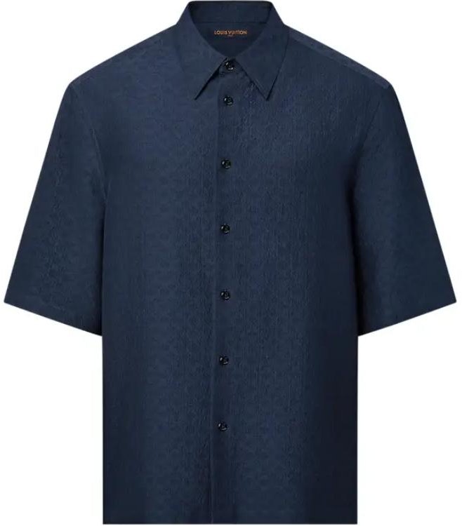 louis-vuitton-mini-monogram-embossed-logo-navy-blue-loose-fit-shirt-fw-24-men-s-1-afrnd