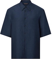 LOUIS VUITTON Mini Monogram Embossed Logo Navy Blue Loose Fit Shirt FW24 Men’s. 1AFRND LOUIS VUITTON Mini Monogram Embossed Logo Navy Blue Loose Fit Shirt FW24 Men’s. 1AFRND
