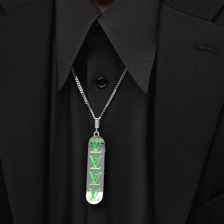Louis Vuitton Minimalist Logo Skateboard Pendant Necklace Unisex. MP3277 圖 4
