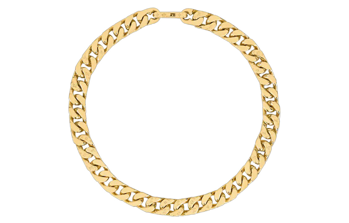 Louis Vuitton Minimalist Metal Necklace Unisex Couple Style Trendy Design. M00304 圖 2