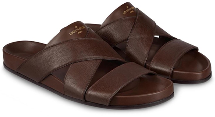 Louis Vuitton Mirabeau 'Mocha Brown' Sandal Slide Pria Wanita 1A5HLU Order Louis Vuitton Mirabeau 'Mocha Brown' Sandal Slide Pria Wanita 1A5HLU