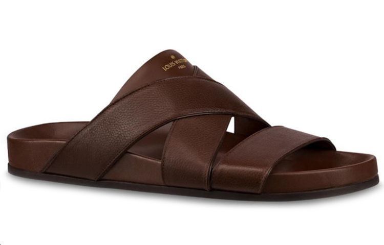 Order Louis Vuitton Mirabeau ''Marron Mocha'' Sandale 1A5HLU