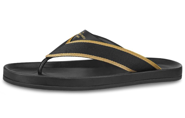 Louis Vuitton Mirabeau Canvas and Leather Mule 'Black' 1A4B9O