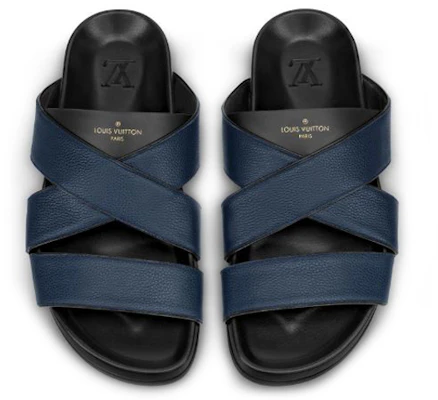 Louis Vuitton Mirabeau Pantolette ''Marine'' 1A5HMA Shop Louis Vuitton Mirabeau Pantolette ''Marine'' 1A5HMA