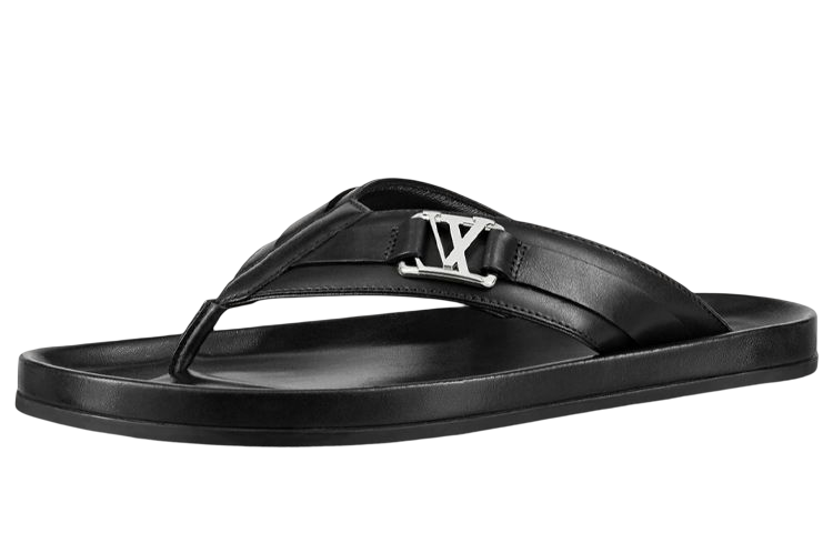 Louis Vuitton Mirabeau Thong 'Black Leather' 1A7Y7R
