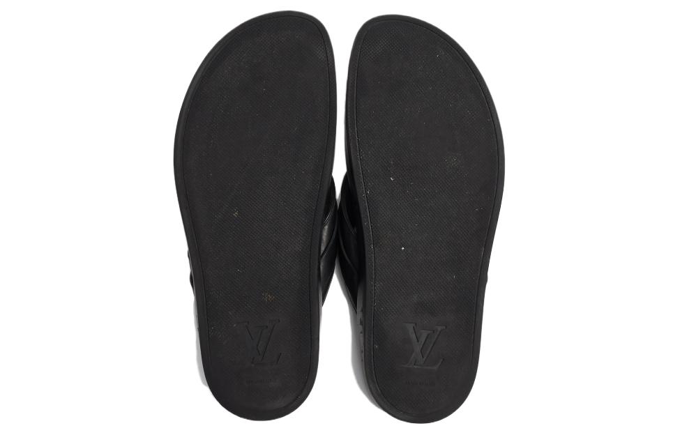 Purchase Louis Vuitton Mirabeau Tongs ''Cuir Noir'' 1A7Y7R