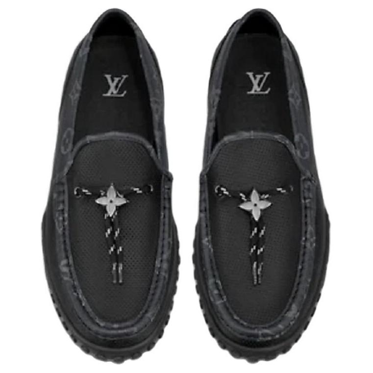 Lookbook Louis Vuitton Moccasin 'Black Calfskin' 1A9ZH6