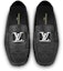 Lookbook Louis Vuitton Kasut Moccasin 'Kulit Butiran Hitam' 1A9F9K