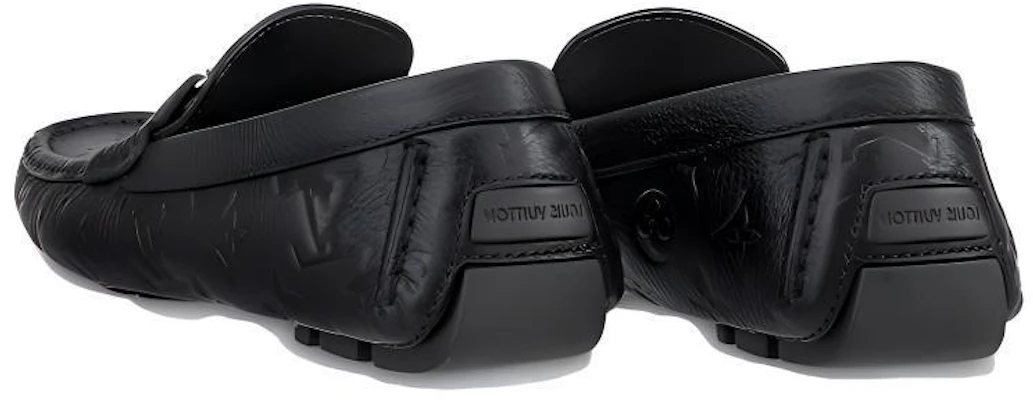 Louis Vuitton Moccasin 'Black Grained Leather' 1A9F9K Purchase Louis Vuitton Moccasin 'Black Grained Leather' 1A9F9K