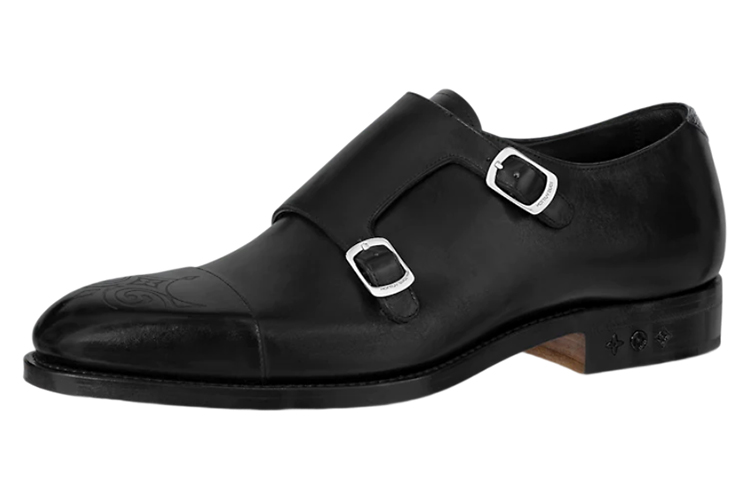 Louis Vuitton Monceau 'Black Leather Buckle' 1AAV36