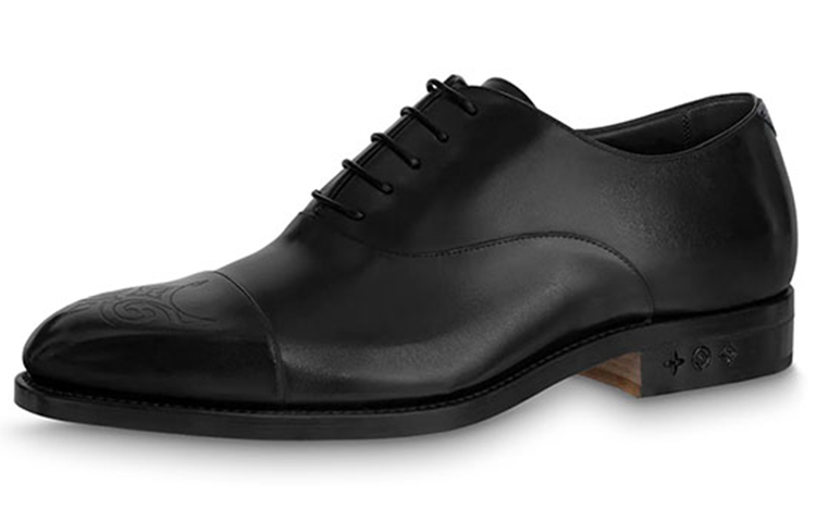 Louis Vuitton Monceau Flex Richelieu Derby Shoes 'Black' 1AAMVL
