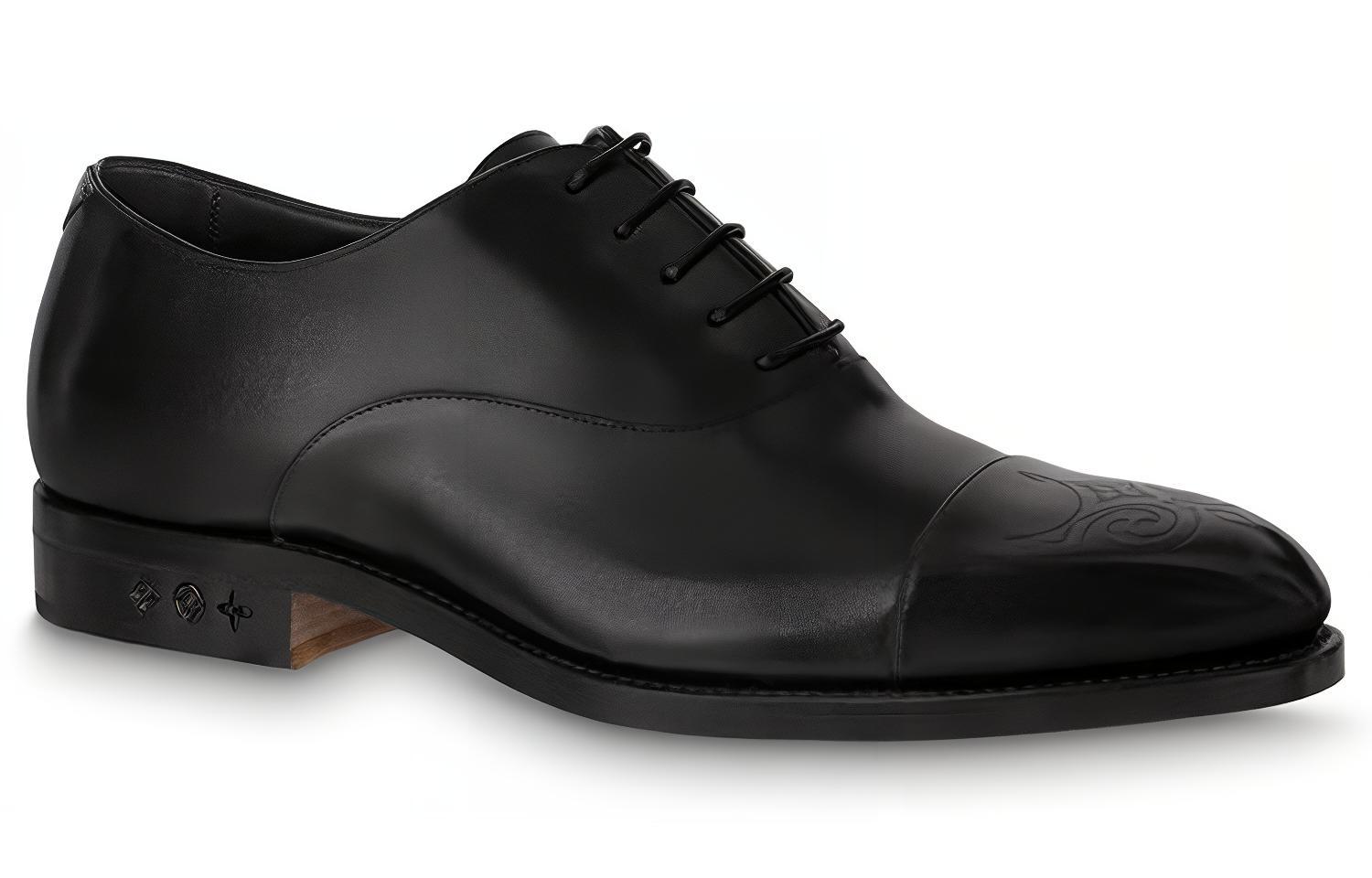LV Monceau Flex Richelieu Derby Shoes 'Black' 圖 2
