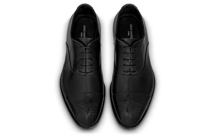 LV Monceau Flex Richelieu Derby Shoes 'Black' 圖 3
