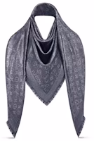 Louis Vuitton Monoglam Shawl Navy Blue Louis Vuitton Monoglam Shawl Navy Blue