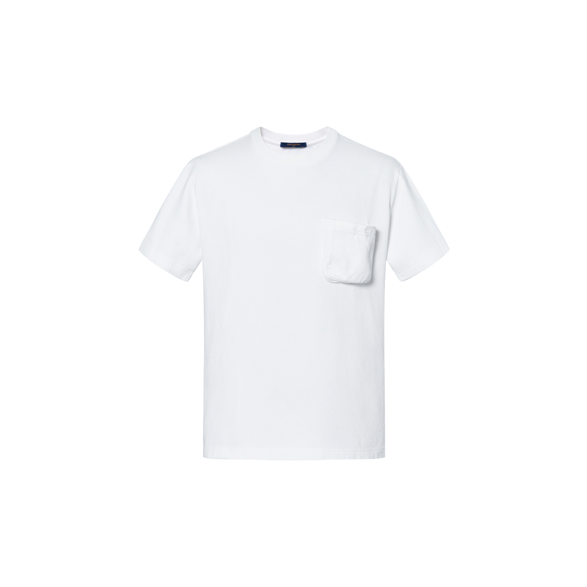 Louis Vuitton Monogram 3D Pocket T-Shirt White Men 1A5VI3 圖 2
