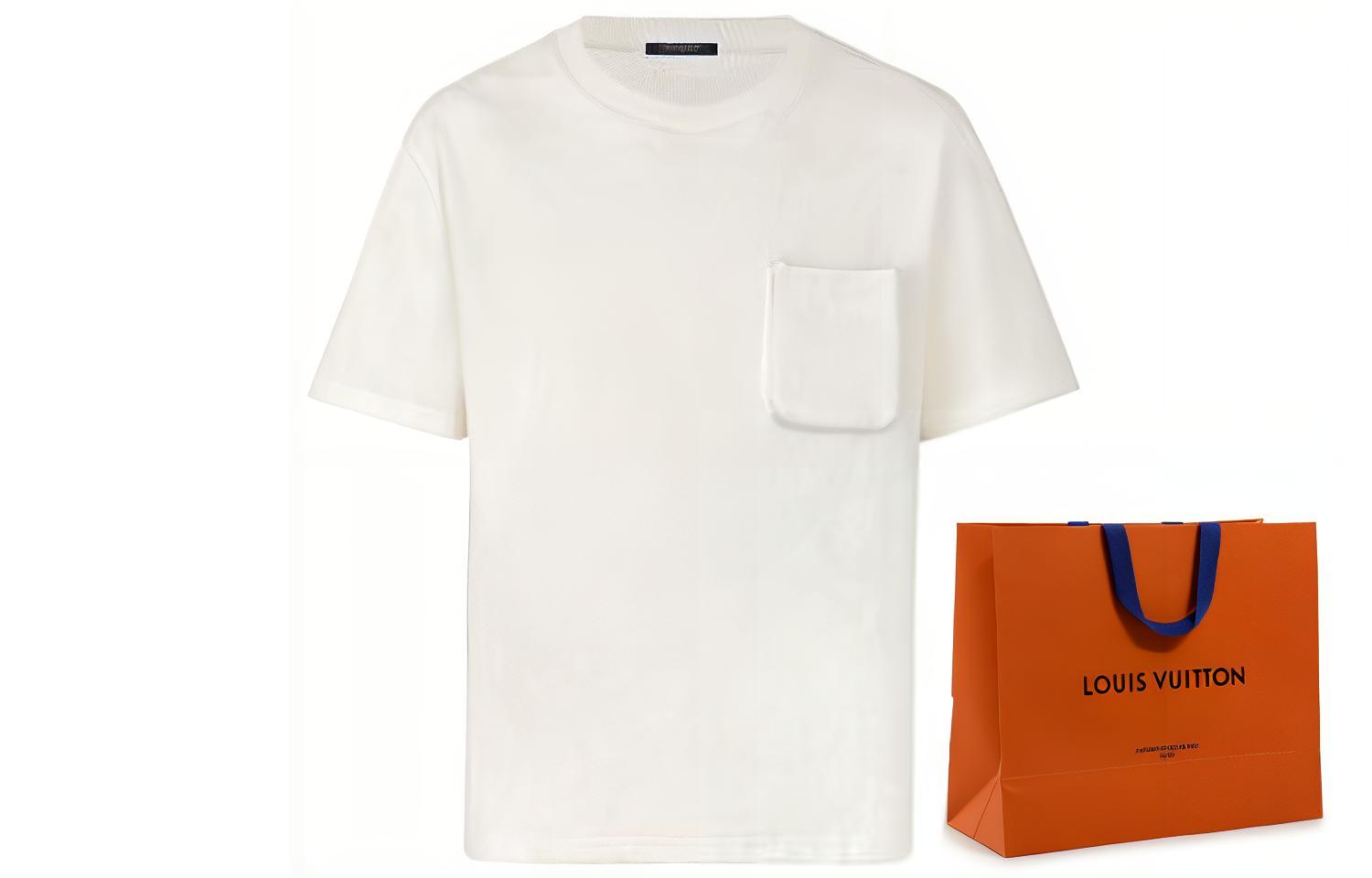 Louis Vuitton Monogram 3D Pocket T-Shirt White Men 1A5VI3 圖 4