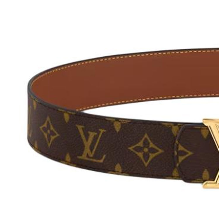 Shop Louis Vuitton Sabuk Kulit Canvas Monogram Cokelat 4CM M8845