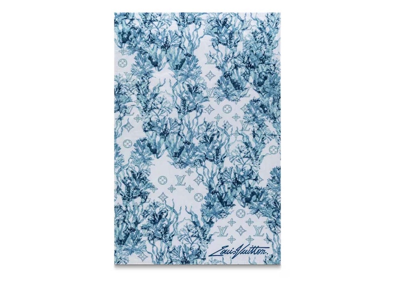 Louis Vuitton Monogram Aquagarden Beach Towel Blue